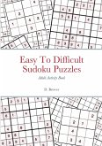 Easy To Difficult Sudoku Puzzles, Adult Activity Book