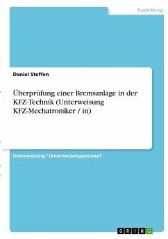 Überprüfung einer Bremsanlage in der KFZ-Technik (Unterweisung KFZ-Mechatroniker / in) - Steffen, Daniel