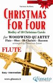 Flute part of "Christmas for four" - Woodwind Quartet (eBook, ePUB)
