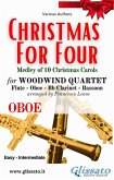 Oboe part of "Christmas for four" - Woodwind Quartet (eBook, ePUB)