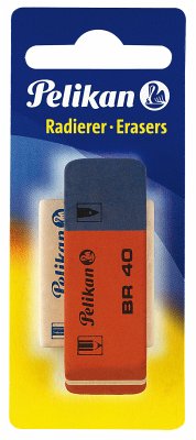 Pelikan Radierer 1 x BR40 und WS30 aus Kautschuk, 2er Set