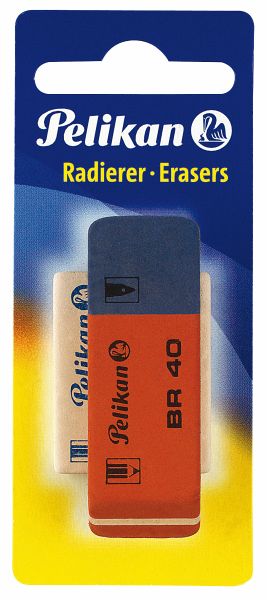Pelikan Radierer 1 x BR40 und WS30 aus Kautschuk, 2er Set Pelikan Radierer 1 x BR40 und WS30 aus Kautschuk, 2er Set