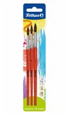 Pelikan Haarpinsel, Sorte 23, 3er Set mit den Größen 8, 10 und 12 Pelikan Haarpinsel, Sorte 23, 3er Set mit den Größen 8, 10 und 12
