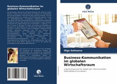 Business-Kommunikation im globalen Wirtschaftsraum - Safonova, Olga