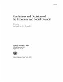 Resolutions and Decisions of the Economic and Social Council: 2018 Session (eBook, PDF)