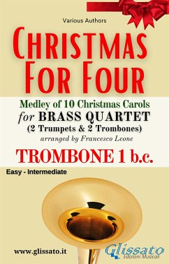 Trombone 1 bass clef part - Brass Quartet Medley 