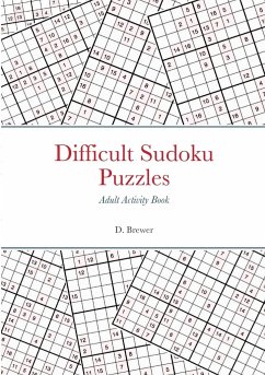 Difficult Sudoku Puzzles, Adult Activity Book - Brewer, D.