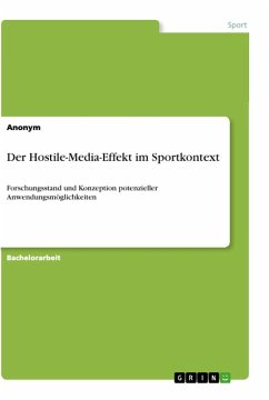 Der Hostile-Media-Effekt im Sportkontext