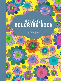 Cover Floral Alphabet Coloring Book for Kids Ages 3+ (Printable Version) (fixed-layout eBook, ePUB)