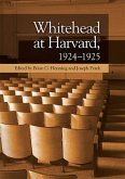 Whitehead at Harvard, 1924 1925