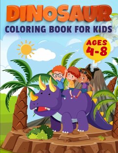 Dinosaur Coloring Book For Kids Ages 4-8 - Colouring, Education