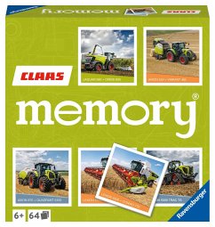 Ravensburger CLAAS memory® - 20882 - der Spieleklassiker für alle Landmaschinen Fans, Merkspiel für 2-8 Spieler ab 6 Jah