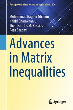 Advances in Matrix Inequalities (eBook, PDF) - Ghaemi, Mohammad Bagher; Gharakhanlu, Nahid; Rassias, Themistocles M.; Saadati, Reza