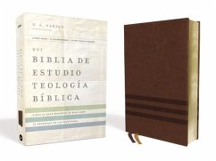 Nvi, Biblia de Estudio Teología Bíblica, Leathersoft, Café, Interior a Cuatro Colores - Vida