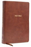 KJV, Foundation Study Bible, Large Print, Leathersoft, Brown, Red Letter, Comfort Print