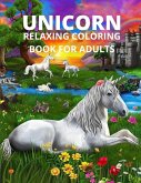 Unicorn relaxing coloring book for adults