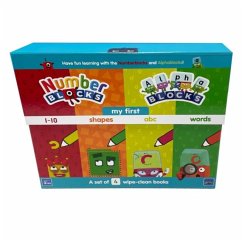 Cover Numberblocks and Alphablocks: My First Numbers and Letters Set (4 wipe-clean books with pens included)
