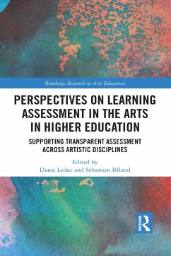 Perspectives on Learning Assessment in the Arts in Higher Education