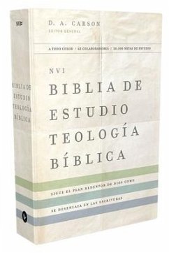 NVI Biblia de Estudio, Teología Bíblica, Tapa Dura, Interior a Cuatro Colores - Vida