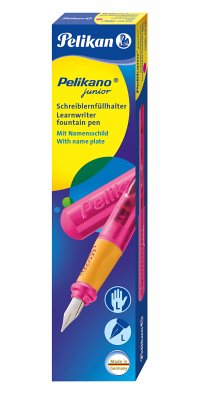 Cover Pelikan Schreiblernfüllhalter Pelikano Junior, Pink, Feder L, für Linkshänder, 1er Set