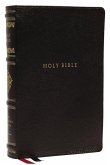 NKJV, Personal Size Reference Bible, Sovereign Collection, Genuine Leather, Black, Red Letter, Thumb Indexed, Comfort Print