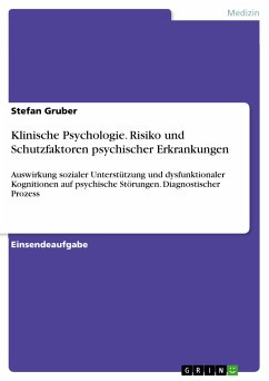 Klinische Psychologie. Risiko und Schutzfaktoren psychischer Erkrankungen (eBook, PDF) - Gruber, Stefan