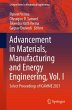 Advancement in Materials, Manufacturing... - Bild 1
