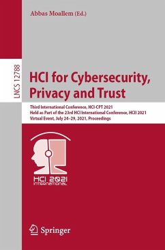 HCI for Cybersecurity, Privacy and Trust (eBook, PDF)
