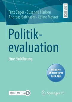 Politikevaluation (eBook, PDF) - Sager, Fritz; Hadorn, Susanne; Balthasar, Andreas; Mavrot, Céline
