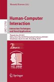 Human-Computer Interaction. Interaction Techniques and Novel Applications (eBook, PDF)