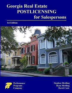 Georgia Real Estate Postlicensing for Salespersons - Mettling, Stephen; Mettling, Ryan; Cusic, David