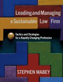 Leading and Managing a Sustainable Law Firm: (eBook, ePUB)