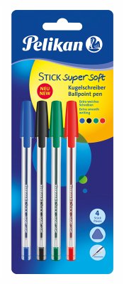 Cover Pelikan Kugelschreiber Stick super soft, 4er Set