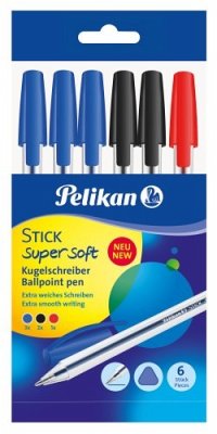 Cover Pelikan Kugelschreiber Stick super soft, 6er Set