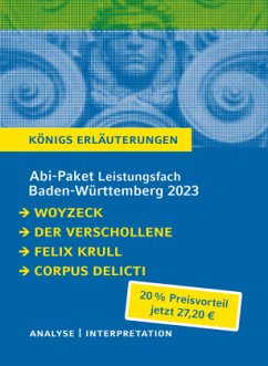 Abitur Baden-Württemberg 2023 Leistungskurs Deutsch - Paket - Büchner, Georg;Kafka, Franz;Mann, Thomas