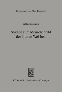 Cover Studien zum Menschenbild der älteren Weisheit (Spr 10ff) (eBook, PDF)