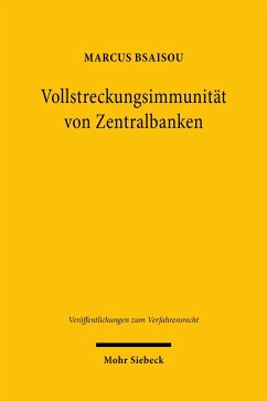 Vollstreckungsimmunität von Zentralbanken (eBook, PDF) - Bsaisou, Marcus