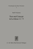 Text and Concept in Leviticus 1: 1-9 (eBook, PDF)