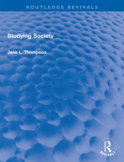 Studying Society (eBook, PDF) - Thompson, Jane L.