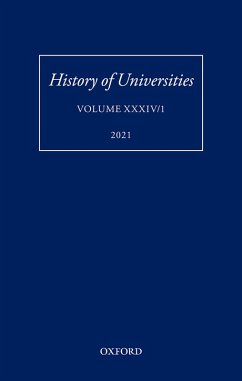 History of Universities: Volume XXXIV/1 (eBook, ePUB)