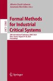 Formal Methods for Industrial Critical Systems