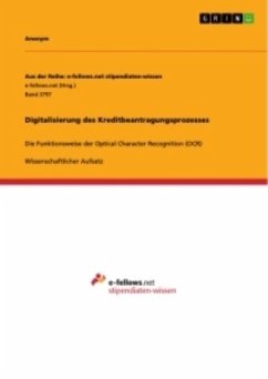 Cover Digitalisierung des Kreditbeantragungsprozesses