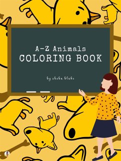 Cover A-Z Animals Coloring Book for Kids Ages 3+ (Printable Version) (fixed-layout eBook, ePUB)