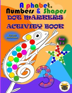 Alphabet, Numbers & Shapes Dot Marker Activity Book - Mango The Cat Publishing