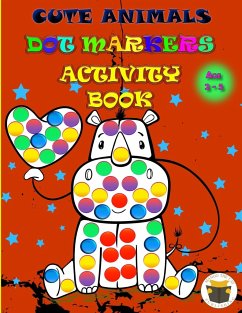 Cute Animals Dot Markers Activity Book - Mango The Cat Publishing