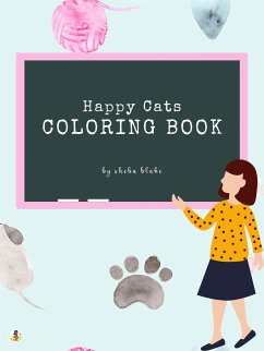 Happy Cats Coloring Book for Kids Ages 3+ (Printable Version) (fixed-layout eBook, ePUB) - Blake, Sheba