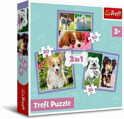 3 in 1 Puzzle - Hunde (Kinderpuzzle)