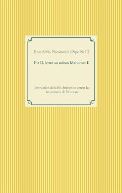 Pie II, lettre au sultan Mahomet II (eBook, ePUB)