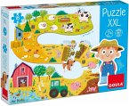Goula 53176 - Puzzle XXL, Bauernhof, 18 Teile