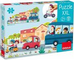Goula 453428 - Puzzle XXL, Fahrzeuge, 18-Teile